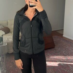 Lululemon in stride gray long hoodie jacket